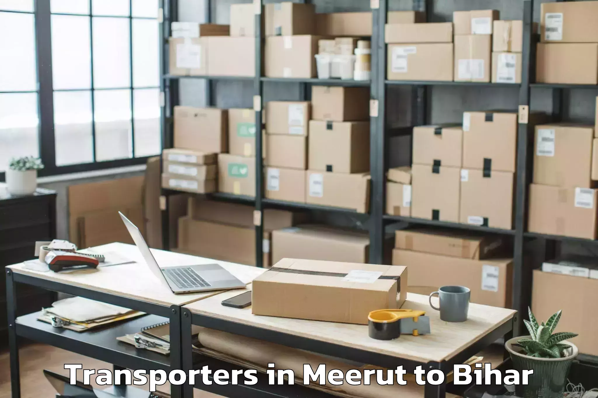 Book Meerut to Fulwariya Transporters Online